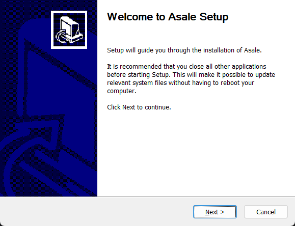 The Windows install wizard